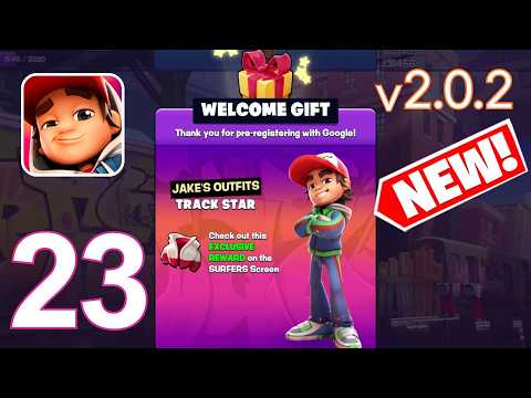Subway Surfers City New Update v2.0.2 Gameplay - Jake's New Outfit Track Star