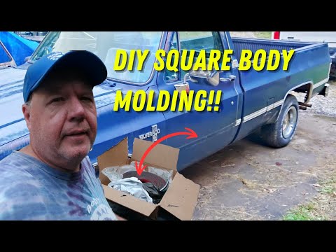 How To: Installing Bulk Roll Molding from Amazon onto a Square Body Silverado C-10