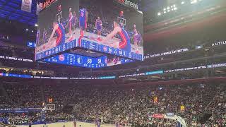 Little Caesars Arena (Detroit Pistons) - View From Section 118A, Row 10 - 3/9/24 vs Dallas Mavericks