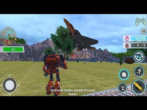 Futuristic Euro Train Robot Transformation Game 2021: Red Train Robot Transform - Android Gameplay