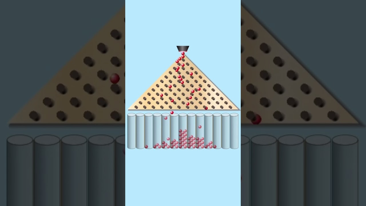 100 Balls in 10 Seconds | Plinko Probability 🎲 Statistics in Action!