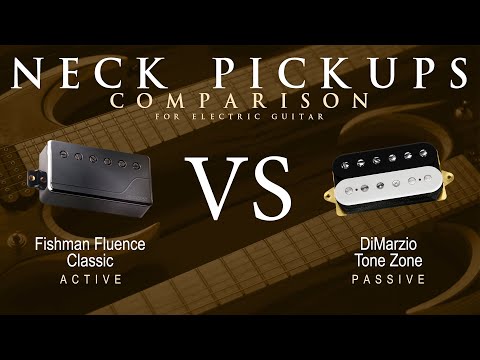Fishman FLUENCE CLASSIC vs DiMarzio TONE ZONE - Neck Guitar Pickup Comparison Tone Demo