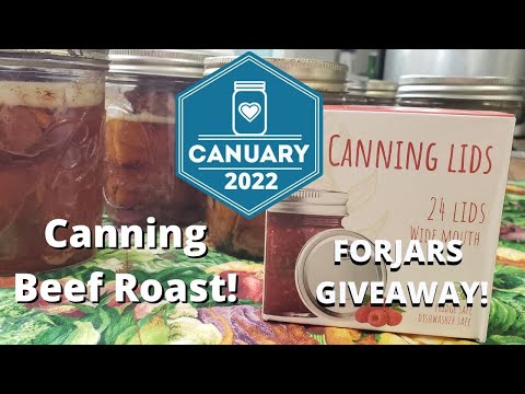 Canuary   Pressure Canning Beef Roast & Forjars Lids!