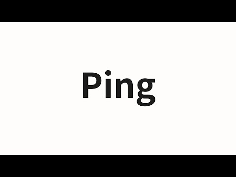 How to pronounce Ping | Ping (ping in Chinese)