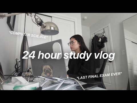 STUDYING 24 HOURS BEFORE MY EXAM 🤡 | computer science final
