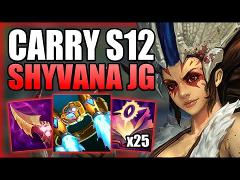 HOW TO PLAY SHYVANA JUNGLE & CARRY THE EARLY GAME IN S12! - Best Build/Runes Guide League of Legends