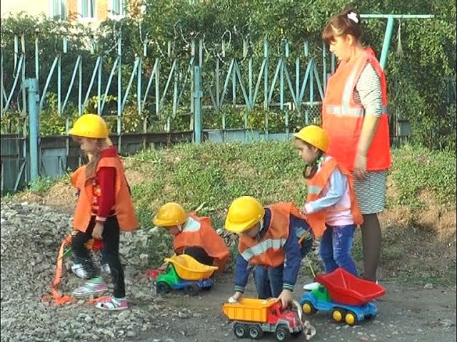 Дороги руками детсадовцев