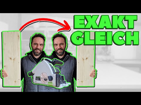 EINFACH GENIAL - Wiederholgenau mit Tauchsäge (bewährte Methode) | Möbelbau für Anfänger