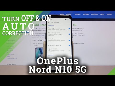 How to Enter Text Correction Options on OnePlus Nord N10 5G – Open Text Correction Options