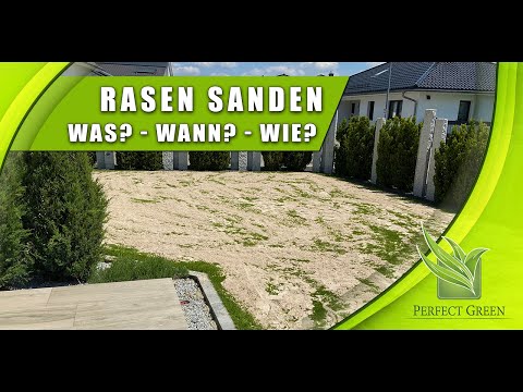 Rasen sanden  |  Warum? Mit was? Wie?  |  Wellness für den Boden.