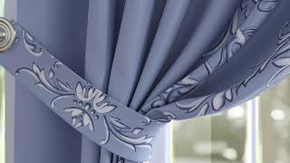 Комплект штор «Ленрисит (голубой)» — видео о товаре