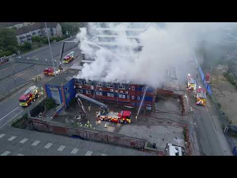 Make pumps Seven building fire Leeds