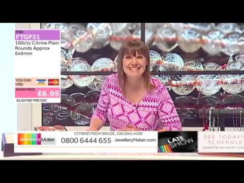 Genuine Gemstone Beads on the Jewellery Maker Late Show: JewelleryMaker LIVE 15/06/2015