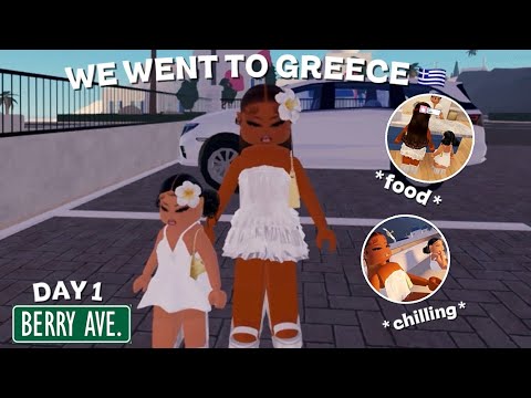 WE WENT TO GREECE! *DAY 1* | BERRY AVEUNE RP | *family rp* S2 E26