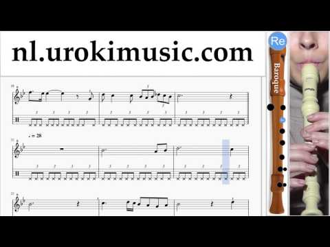 Blokfluit Leren Spelen (B.) Schubert - Ave Maria Tablatura Deel#2 um-b799