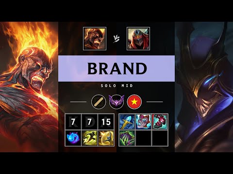 Brand Mid vs Zed - VN Master Patch 25.16