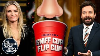Download lagu Sniff Cup Flip Cup with Michelle Pfeiffer | The Tonight Show Starring Jimmy Fallon mp3
