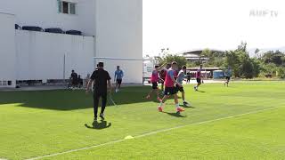 Primer entrenamiento en Ro pensando en Chile 