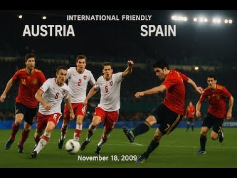 Austria vs Spain | Full Match | International Friendly | November 18, 2009