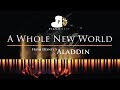 A Whole New World (End Title) Aladdin - Piano Karaoke / Sing Along Cover Lyrics
