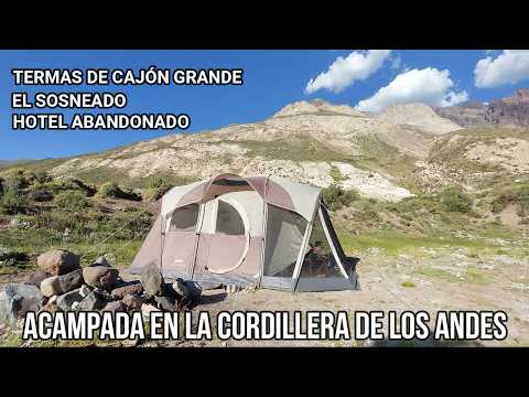 MALARGÜE. TERMAS DE CAJÓN GRANDE - EL SOSNEADO, HOTEL ABANDONADO. Provincia de Mendoza.