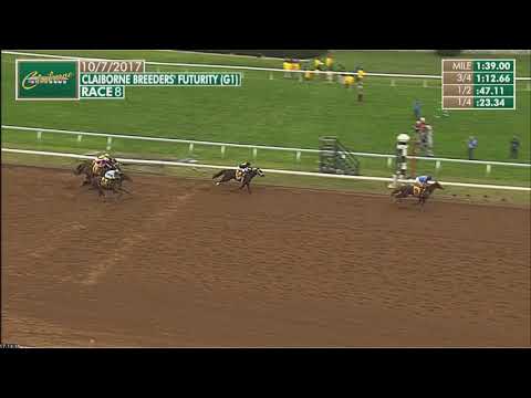 2017 Claiborne Breeders' Futurity (G1) - stretch run