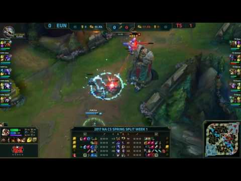 League Of Legends — Tempo Storm vs eUnited  NA CS 2017 Spring Game 2