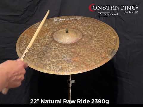 22" Constantine Cymbals Natural Raw Ride 2390g