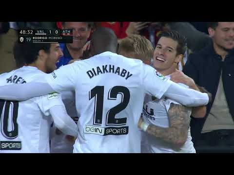 Golazo de Rodrigo en el Valencia  2 - Athletic Club 0 | Audio: Miguel Angel Roman