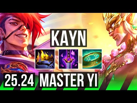 KAYN vs MASTER YI (JGL) | 42K damage | EUNE Master | 25.24