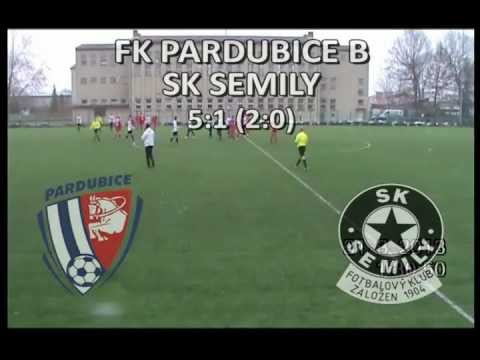 Sestřih utkání FK Pardubice B - SK Semily