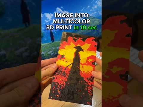 Turn any Picture into a Multicolor 3D Print