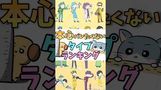 【16TYPE】本心バレたくないランキング #mbti #16パーソナリティ #shorts #ランキング