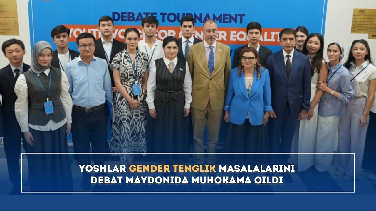 Yoshlar gender tenglik masalalarini debat maydonida muhokama qildi