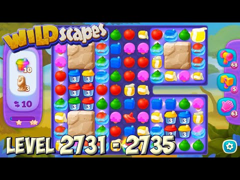 Wildscapes level 2731 - 2735 🐼 Playrix HD