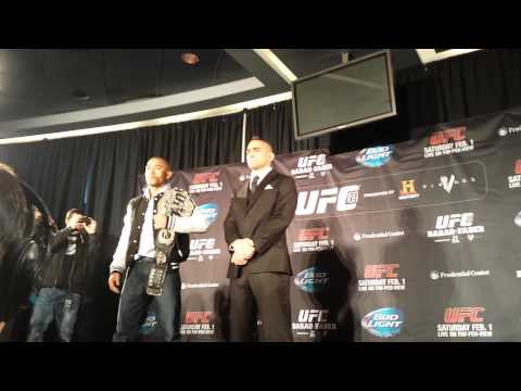 UFC 169 media day staredowns 1 30 14