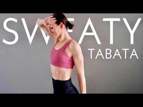 24 MIN TABATA HIIT PARTY - Super Sweaty - Full Body, All Standing, No Equipment, with Tabata Songs
