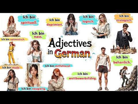 🇩🇪 160 Must-Know German Adjectives for Beginners! 🔥 Learn Fast & Speak Confidently