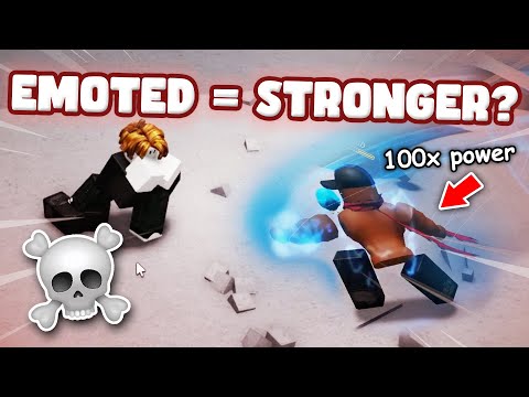 Emoting Will Make Your Enemy Stronger 💀💦| The Strongest Battlegrounds