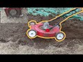Cultivator Made From An Old Electric Lawn Mower Experiment Only