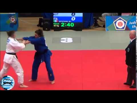 European Judo Cup Seniors London 2014 Final -63kg KRSSAKOVA (AUT) - EPIFANI MARTINA (ITA)