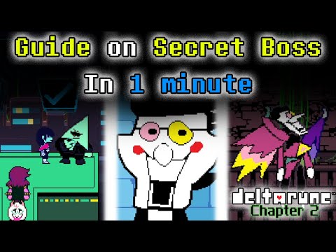 How to fight the secret boss in 1 minute || Deltarune Chapter 2 Turbo Guide