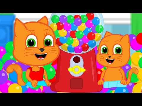 Familia de Gatos - Mágico La Máquina Gumball Dibujos animados para niños