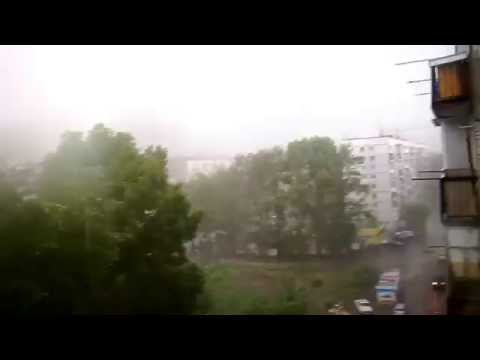 Неожиданный УРАГАН в Новосибирске 12.07.2014