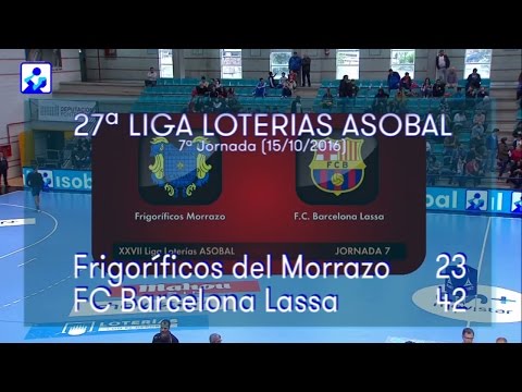 LIGA LOTERIAS ASOBAL J07 Frigoríficos del Morrazo - FC Barlona Lassa 23 - 42