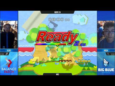 NGPU 24 SSBM - Klaps (C. Falcon) vs. Rasen (Sheik) - Melee WQF