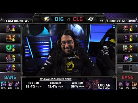 Dignitas vs CLG | S4 NA LCS Summer split 2014 Week 8 Day 2 | DIG vs CLG W8D2 G2