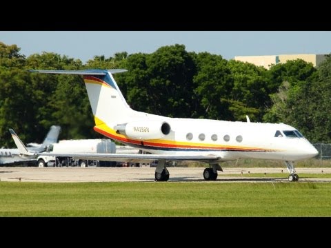 Gulfstream III Takeoff from Ft. Lauderdale Executive [Runway 8] 5/24/13