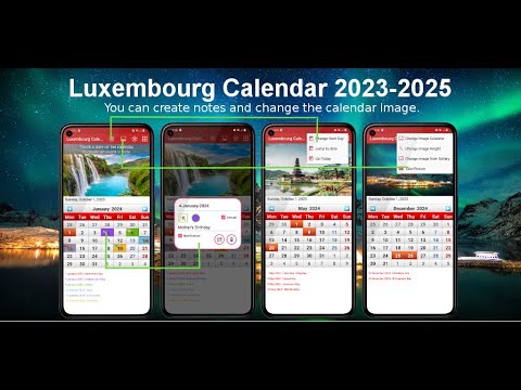 Luxembourg Calendar 2024 Video