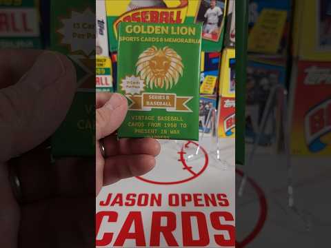 Golden Lion Baseball Card Pack Break | Jason Opens Cards